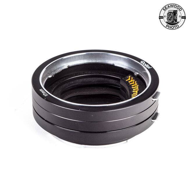 Rollei 17mm and 9mm extension tubs for Rolleiflex SLX and 6000-series  GOOD