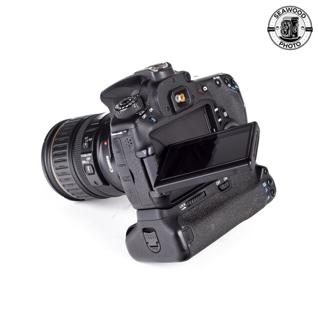 Canon EOS 60D 18mp w/EF 28-135mm IS w/Battery Grip GOOD+