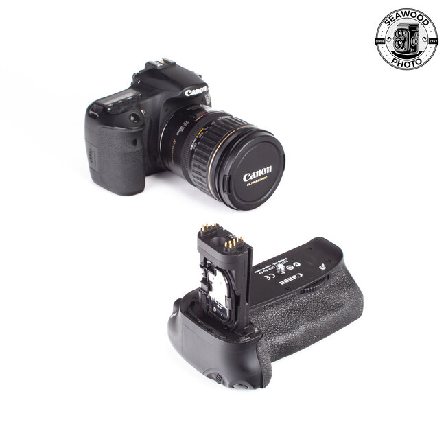 Canon EOS 60D 18mp w/EF 28-135mm IS w/Battery Grip GOOD+