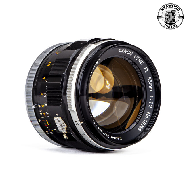 Canon FL 55mm f/1.2 w/ Hood GOOD