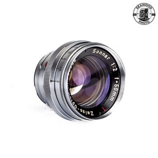 CARL ZEISS Zeiss 50mm f/2 T Opton Sonnar Contax Rangefinder GOOD