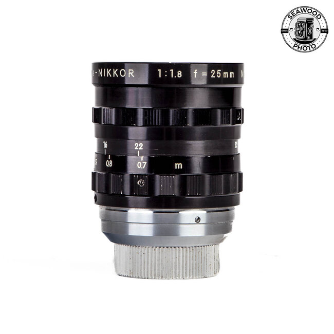 Nikon Cine-Nikkor 25mm f/1.8 C-Mount Lens GOOD+