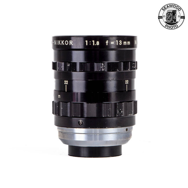 Nikon Cine-Nikkor 13mm f/1.8 C-Mount Lens GOOD