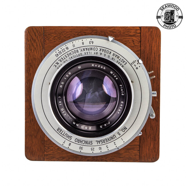 Kodak 250mm f/6.3 Wide Field Ektar 8X10 Lens GOOD+