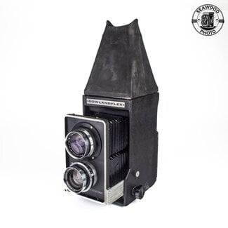 GOWLANDFLEX 4X5 TLR W/3 LENSES AND CASE GOOD