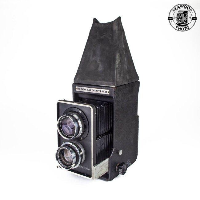 GOWLANDFLEX 4X5 TLR W/3 LENSES AND CASE GOOD