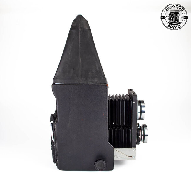 GOWLANDFLEX 4X5 TLR W/3 LENSES AND CASE GOOD