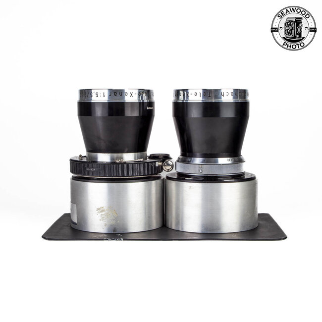 GOWLANDFLEX 4X5 TLR W/3 LENSES AND CASE GOOD