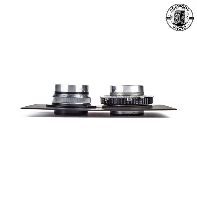 GOWLANDFLEX 4X5 TLR W/3 LENSES AND CASE GOOD