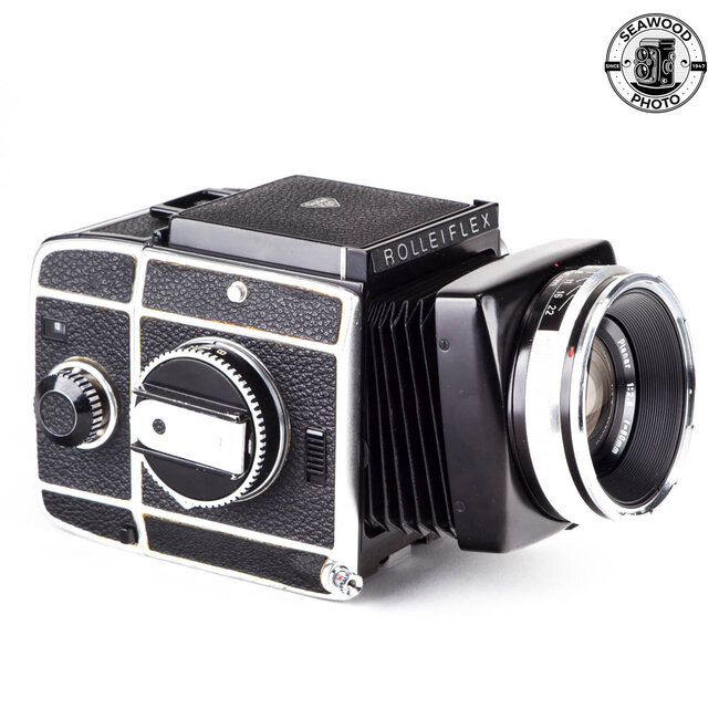Rolleiflex SL66 w/Zeiss 80mm Planar, Prism Finder, More GOOD+