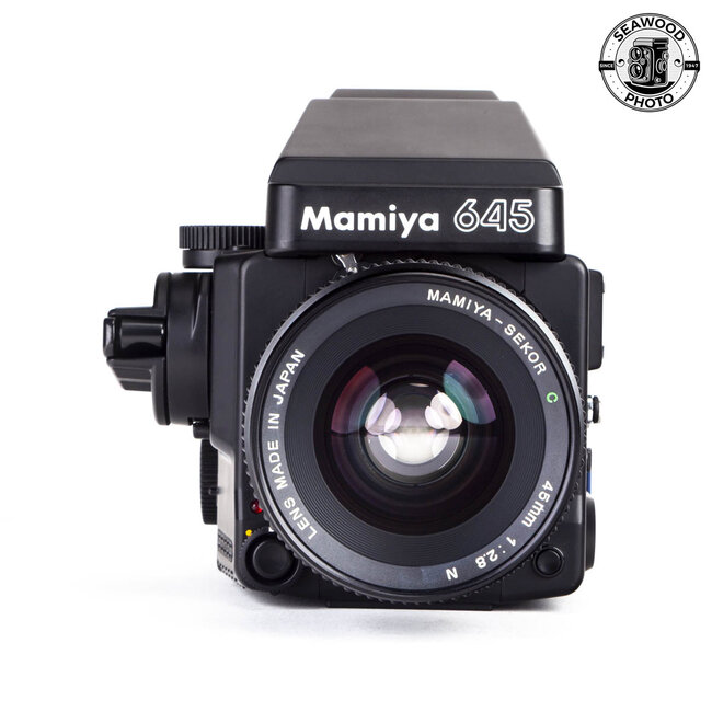 Mamiya M645 Super w/ Sekor C 45mm f/2.8+ Extra 120 Back EXCELLENT