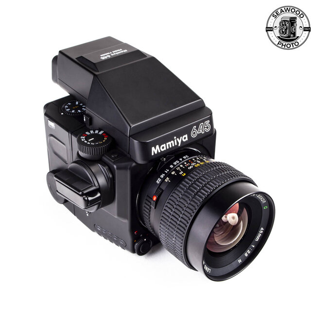 Mamiya M645 Super w/ Sekor C 45mm f/2.8+ Extra 120 Back EXCELLENT