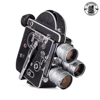 Bolex H16 Reflex with 3 Angenieux Retrofocus Lenses GOOD