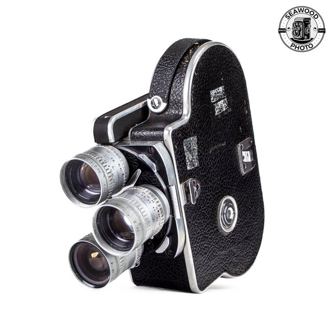 Bolex H16 Reflex with 3 Angenieux Retrofocus Lenses GOOD