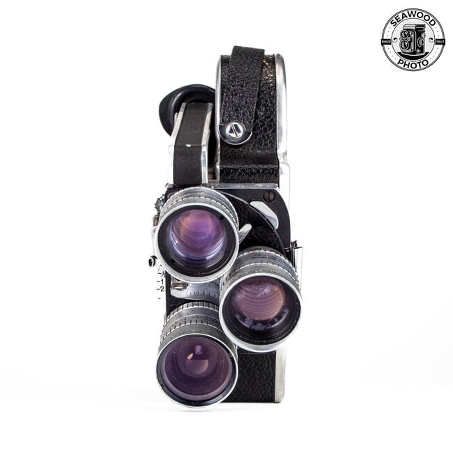 Bolex H16 Reflex with 3 Angenieux Retrofocus Lenses GOOD