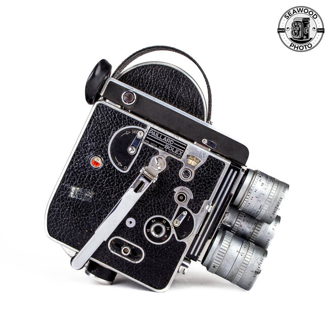 Bolex H16 Reflex with 3 Angenieux Retrofocus Lenses GOOD