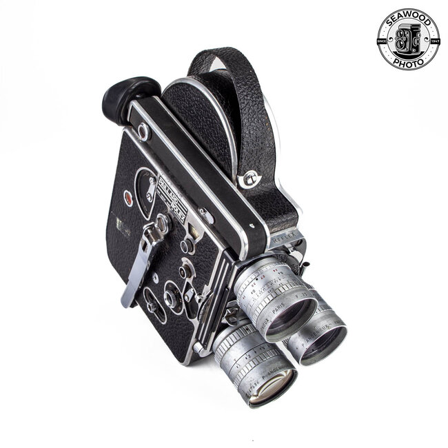 Bolex H16 Reflex with 3 Angenieux Retrofocus Lenses GOOD