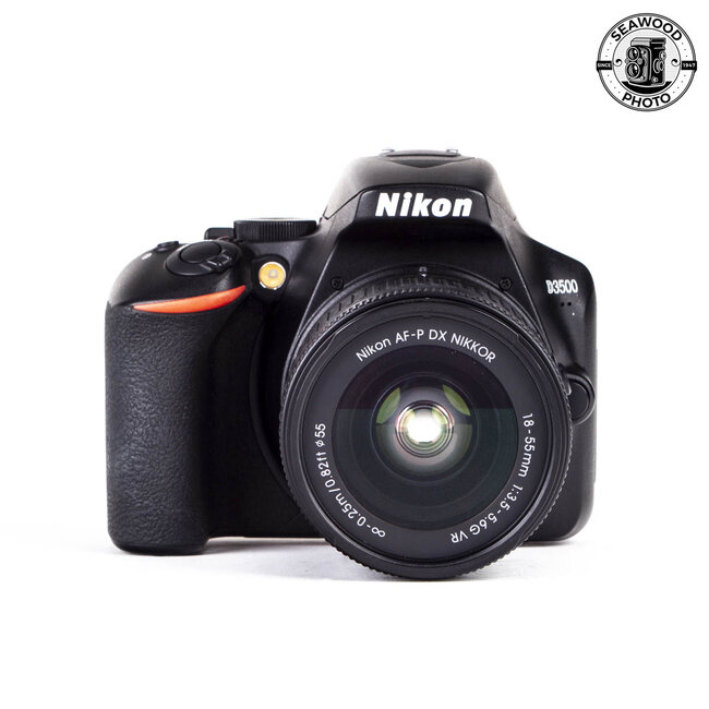 Nikon D3500 24.2mp DSLR w/AF-P Nikkor 18-55mm Low Mileage EXCELLENT