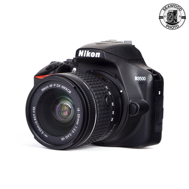 Nikon D3500 24.2MP w/ DX 18-55mm + 55-200mm VR EXCELLENT
