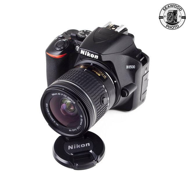 Nikon D3500 24.2MP w/ DX 18-55mm + 55-200mm VR EXCELLENT