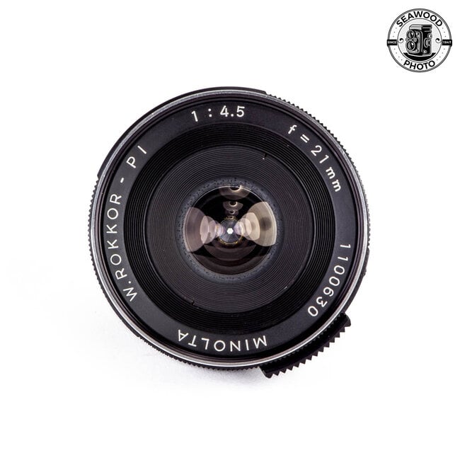 Minolta W.Rokkor-PI 21mm f4.5 w/ Finder GOOD+
