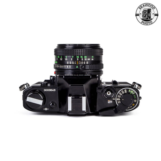 Canon AE-1 w/50mm f1.8 Black GOOD+