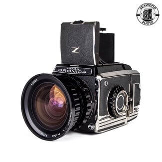 Bronica Bronica S2 Outfit w/w/40mm f/4, 200mm f/4, Prism, 7-Backs EXCELLENT