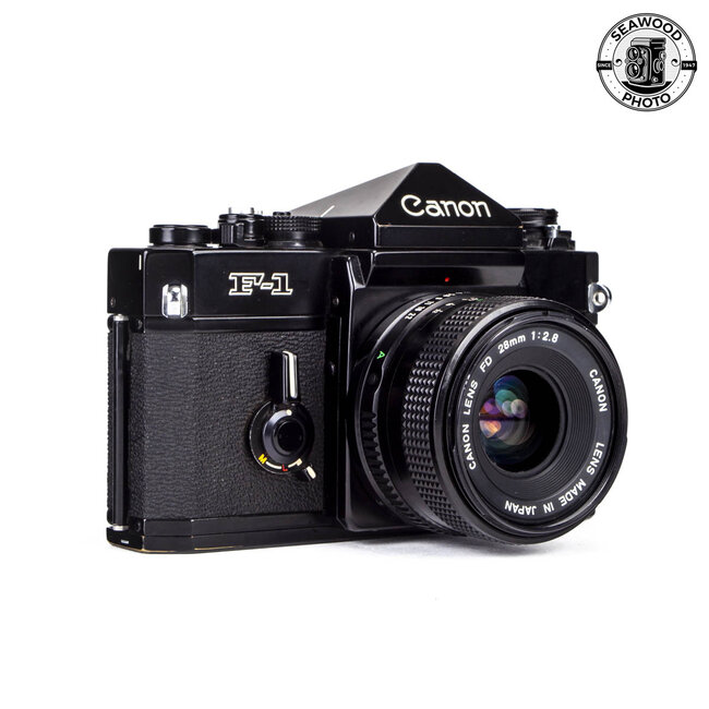 Canon F-1 w/ FD 28mm f/2.8 GOOD+