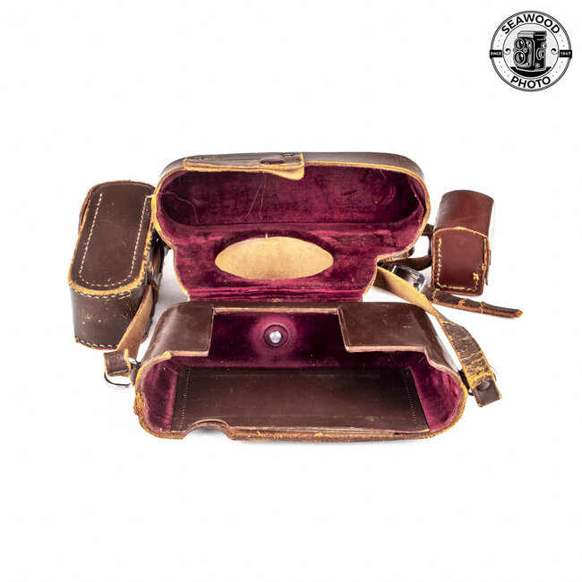 Nikon Rangefinder Camera Case w/Flash GOOD-