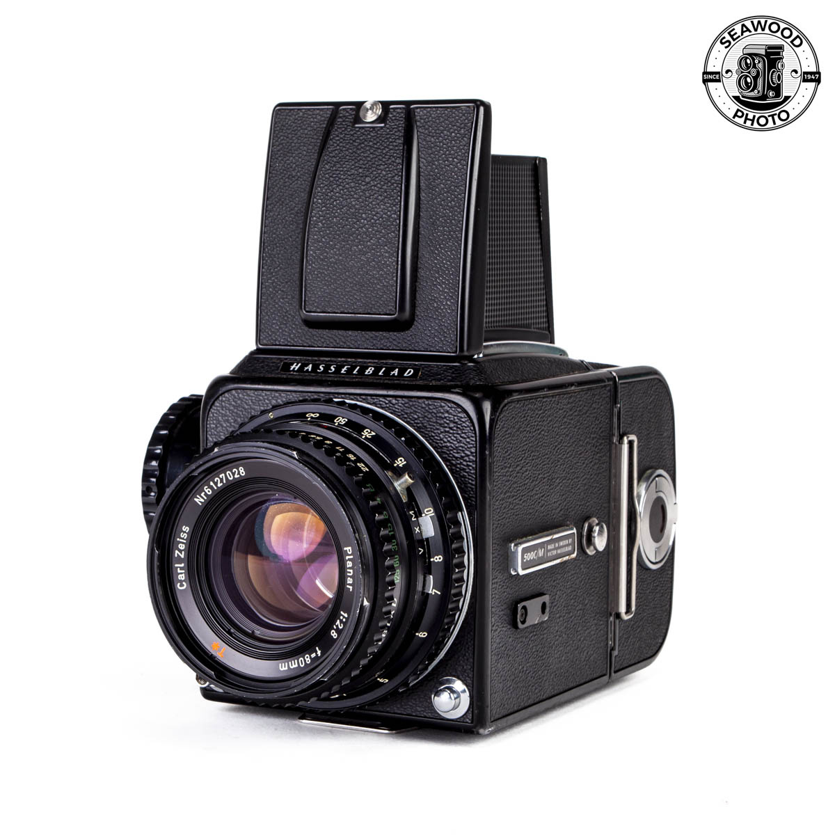 Hasselblad 500C/M w/ 80mm f/2.8 Planar C T* GOOD - Seawood Photo