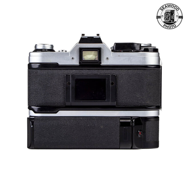 Canon AE-1 w/FD 35-70mm f/3.5-4.5, FREE Power Winder GOOD