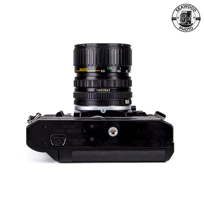 Canon AE-1 w/FD 35-70mm f/3.5-4.5, FREE Power Winder GOOD