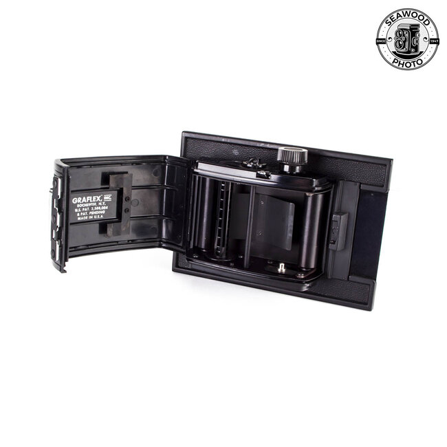 Graflex 22 120 Back for 4x5 Cameras;  6x6 Format EXCELLENT