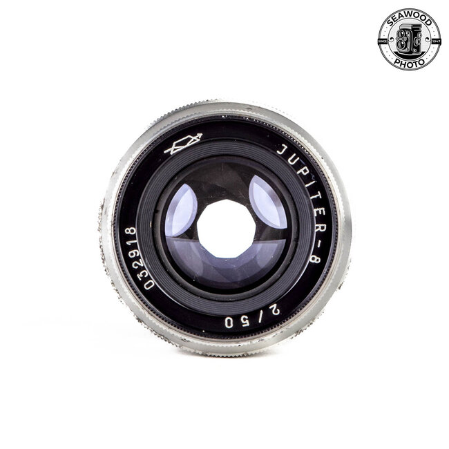Jupiter-8 50mm f/2 Silver lens in Leica Thread Mount GOOD+