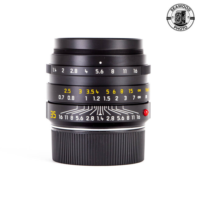 Leica Summilux - M 35mm f1.4 ASPH. Black 11663 Excellent