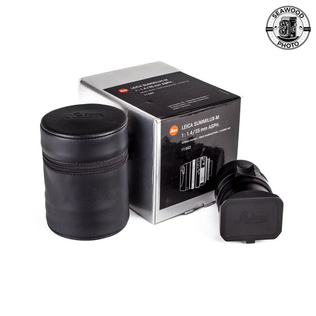 Leica Summilux - M 35mm f1.4 ASPH. Black 11663 Excellent
