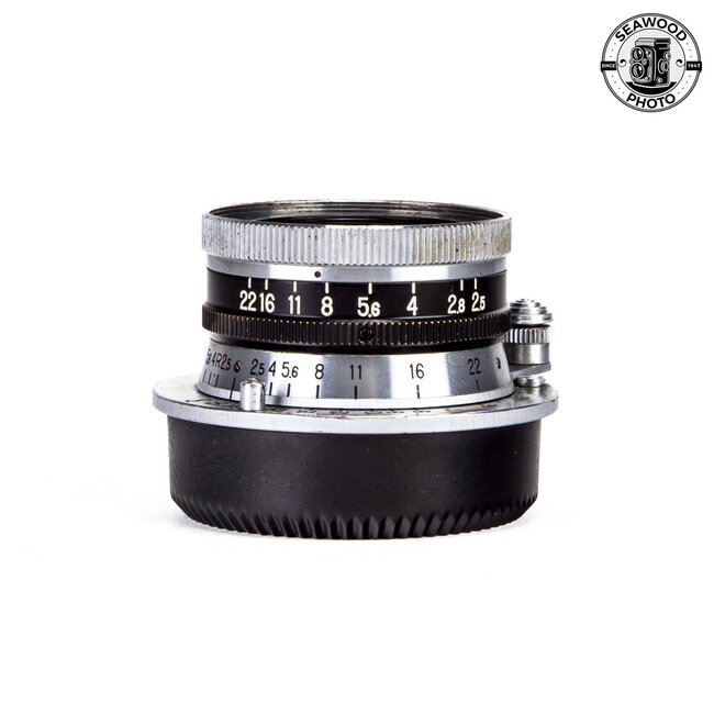 Nikon W-Nikkor 35mm f/2.5 Black Belt  Lens in Leica M39 Mount EXCELLENT