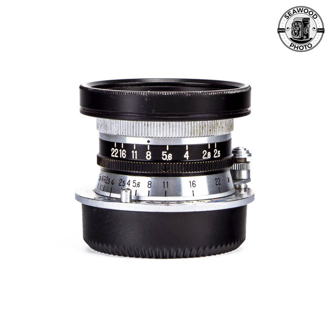 Nikon W-Nikkor 35mm f/2.5 Black Belt  Lens in Leica M39 Mount EXCELLENT