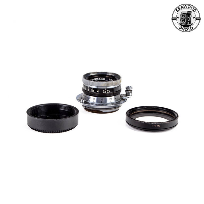 Nikon W-Nikkor 35mm f/2.5 Black Belt  Lens in Leica M39 Mount EXCELLENT