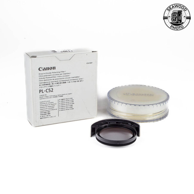 Canon Drop-in Circular Polarizing Filter PL-C52 LIKE NEW