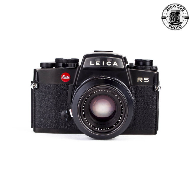 Leica R5 SLR w/ 50mm f/2 Summicron-R 1-Cam GOOD+