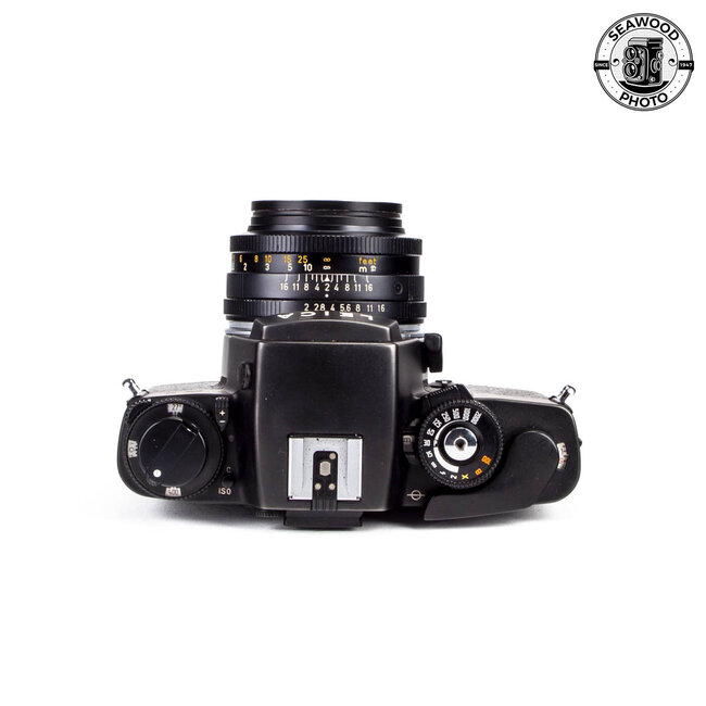 Leica R5 SLR w/ 50mm f/2 Summicron-R 1-Cam GOOD+