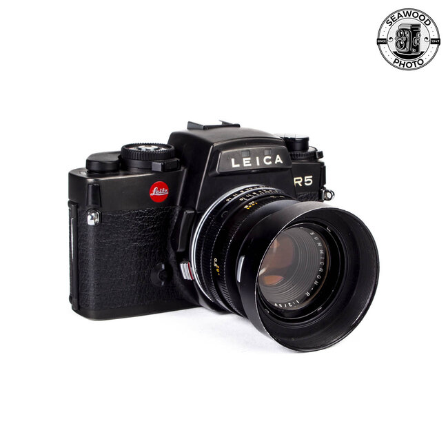 Leica R5 SLR w/ 50mm f/2 Summicron-R 1-Cam GOOD+