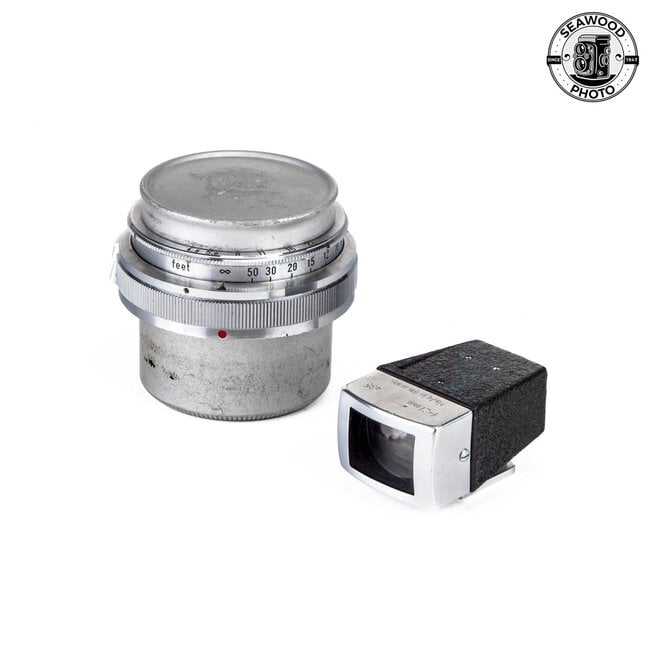 Carl Zeiss Biogon 21mm f/4.5 w/ Original Finder + Caps GOOD