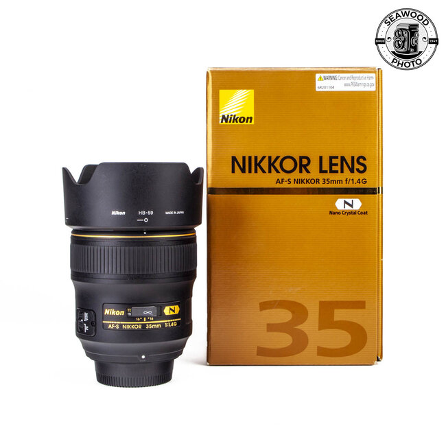 Nikon AF-S Nikkor 35mm f/1.4G LIKE NEW