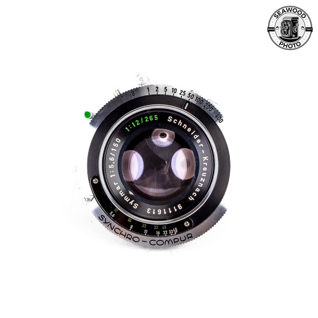 Schneider 150mm-265mm Convertible Symmar 4x5 Lens in Compur Shutter GOOD+