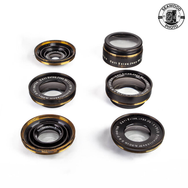 Rare Zeiss Jena Series IV Protarlinse Convertible Lens Set