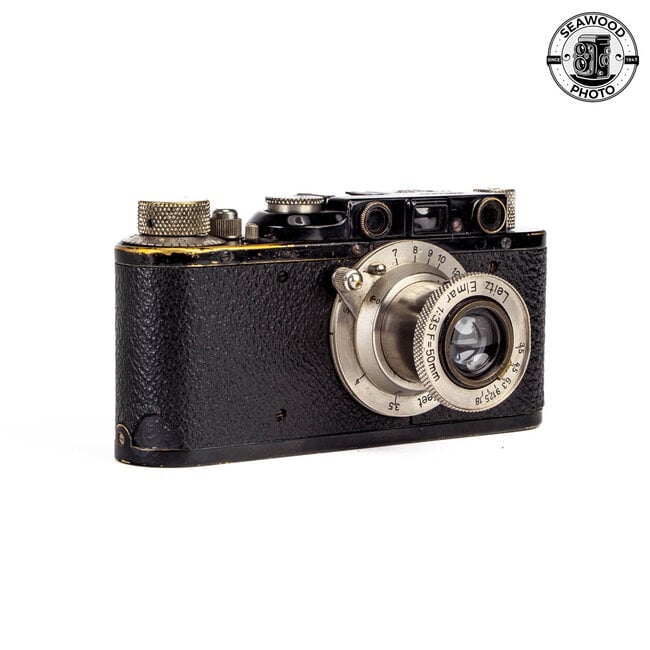 Leica I Conversion II Black Paint Camera with 50mm f/3.5 Elmar