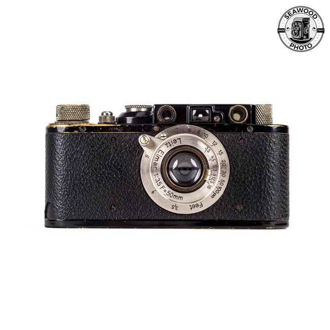Leica I Conversion II Black Paint Camera with 50mm f/3.5 Elmar