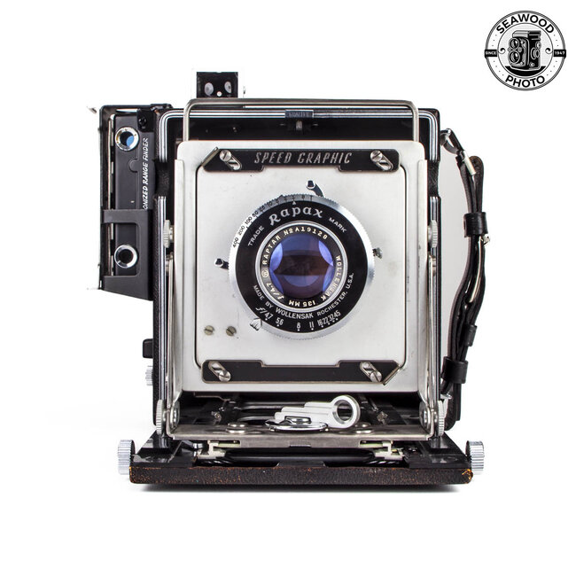 Graflex Speed Graphic 4x5 w/Wollensak 127mm f/4.7  GOOD+